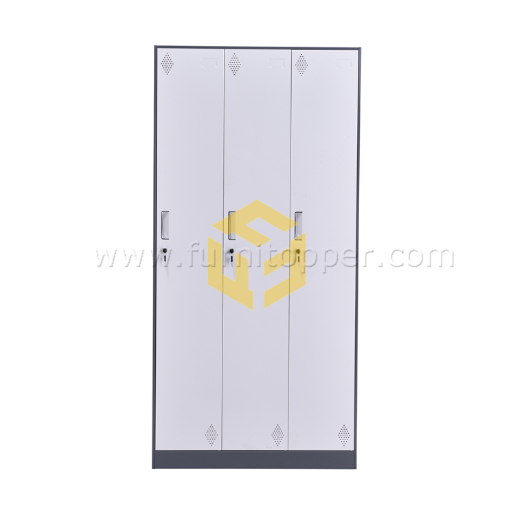 12mm Thin Frame 3 Door Storage Locker