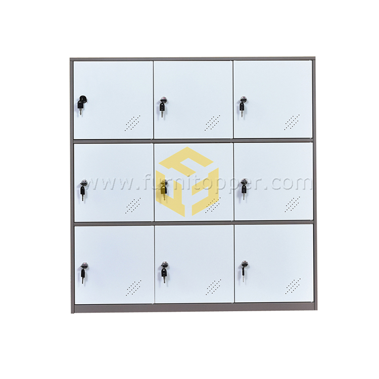 12mm Narrow Frame 9 Door Mini Storage Locker