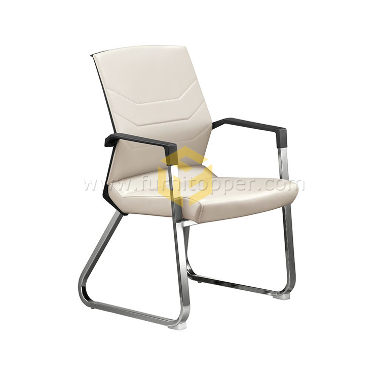 Plastic Armrest Meeting Room Leather Chair