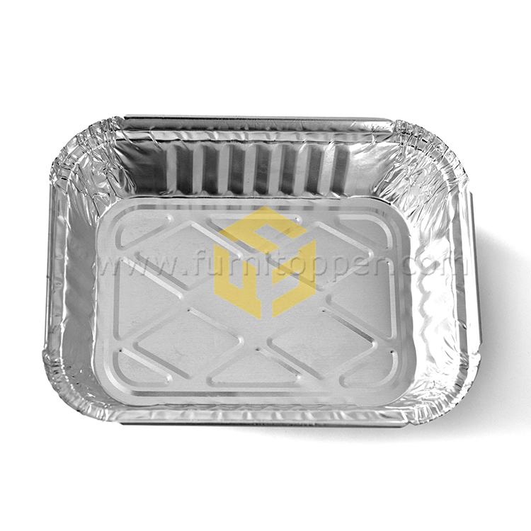 Aluminum Foil Food Takeaway Container with Paper L