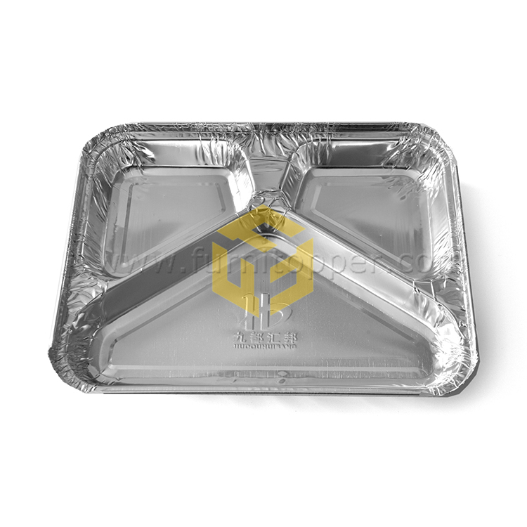 Takeaway Containers 3-Compartment Aluminum Foil Co