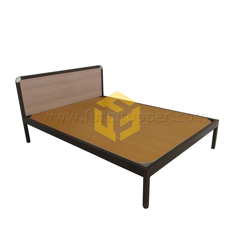 Steel Tube and Wooden Plate Single Bed